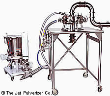 A jet pulverizer device, not necessarily one used in the work described in this study, but not necessarily not, either.