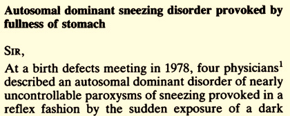 sneezing