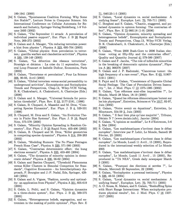 Galam’s Work on Galam Models (Reviewed by Galam) – Improbable Research