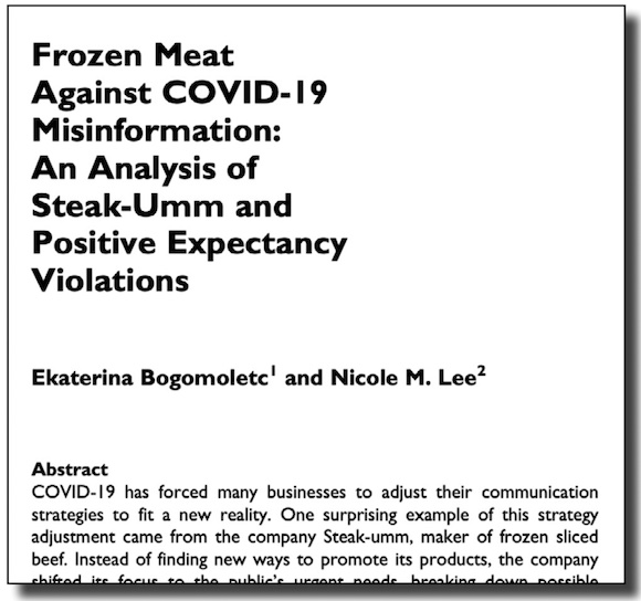 Frozen Meat and the Guerrilla War Against Misinformation